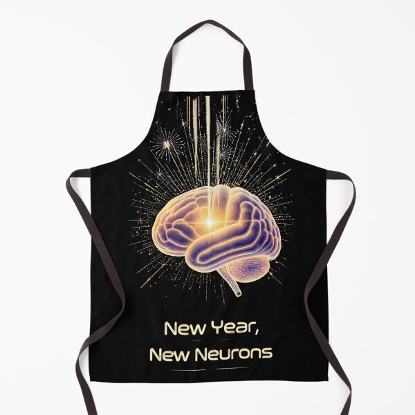 Item preview, New Year, New Neurons – Motivational Neuroscience Brain Fireworks | Growth Mindset Science Art Gift designed and sold by PureBrain.