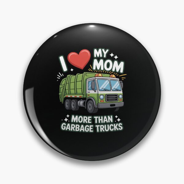 Item preview, Love Mom Garbage Truck Mother Heart Recycling Day Dustcar designed and sold by DrewLeuschke.