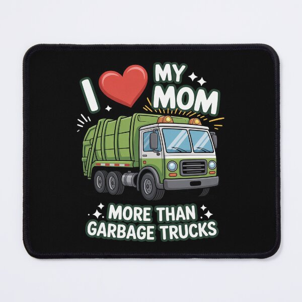 Item preview, Love Mom Garbage Truck Mother Heart Recycling Day Dustcar designed and sold by DrewLeuschke.