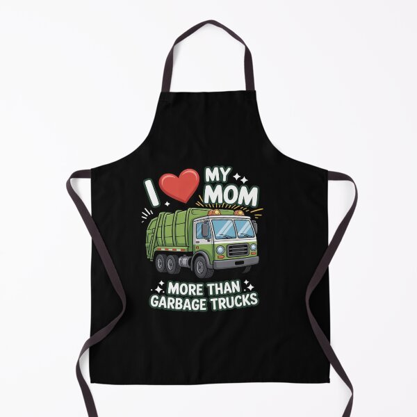 Item preview, Love Mom Garbage Truck Mother Heart Recycling Day Dustcar designed and sold by DrewLeuschke.