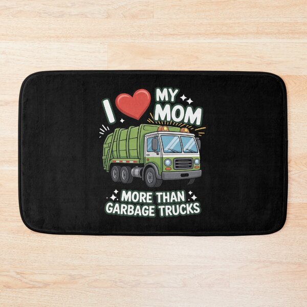 Item preview, Love Mom Garbage Truck Mother Heart Recycling Day Dustcar designed and sold by DrewLeuschke.