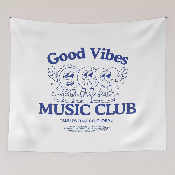 Item preview, GOOD VIBES MUSIC CLUB designed and sold by TOP_TEES.