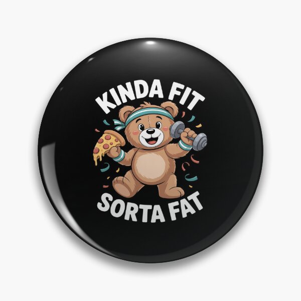 Item preview, Kinda Fit Sorta Fat Gym Bear Pizza Workout designed and sold by khorbiasieno.
