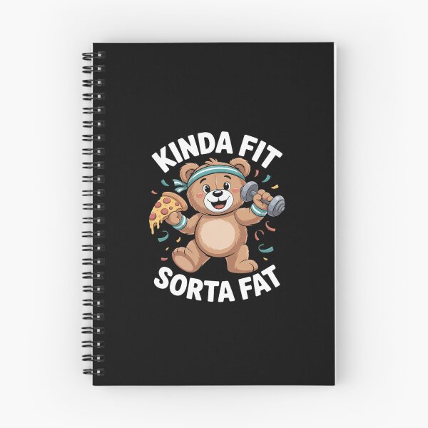 Item preview, Kinda Fit Sorta Fat Gym Bear Pizza Workout designed and sold by khorbiasieno.
