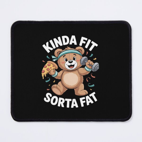 Item preview, Kinda Fit Sorta Fat Gym Bear Pizza Workout designed and sold by khorbiasieno.