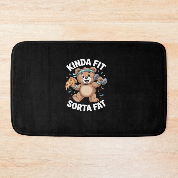 Item preview, Kinda Fit Sorta Fat Gym Bear Pizza Workout designed and sold by khorbiasieno.