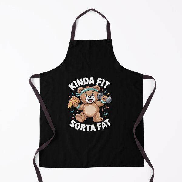 Item preview, Kinda Fit Sorta Fat Gym Bear Pizza Workout designed and sold by khorbiasieno.