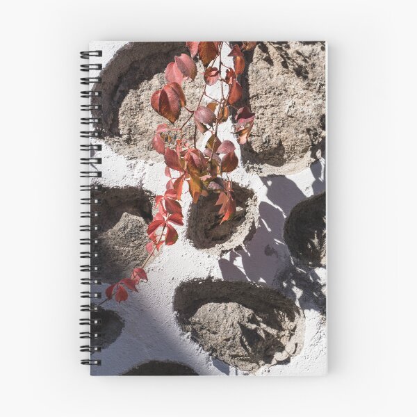 Item preview, Red Virginia Creeper Vine on Rough Stone Wall designed and sold by Georgia Mizuleva.