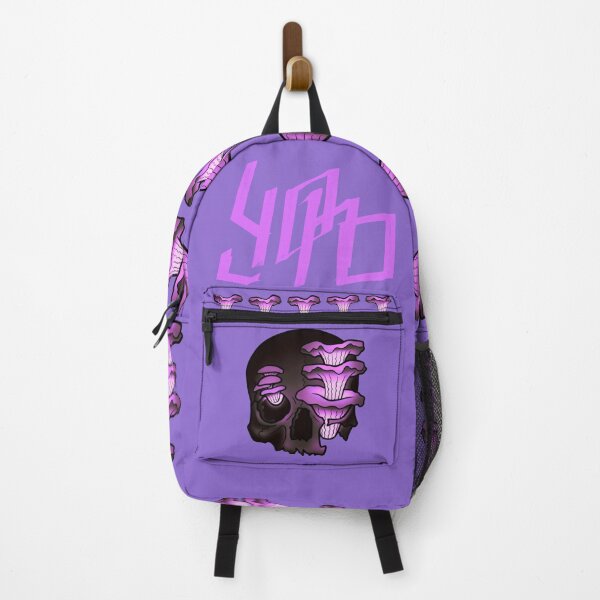 Item preview, Glowing Mushroom Skull Backpack Print designed and sold by yohoeweeswagyeah.