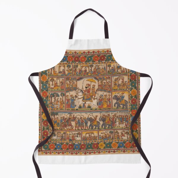 Item preview, Royal Wedding Procession in Phad Style designed and sold by digisetumedia.