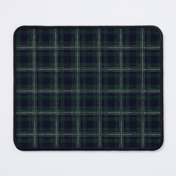 Item preview, Irregular Hand Drawn Plaid - Green/White/Dark Blue designed and sold by AshDollCreations.
