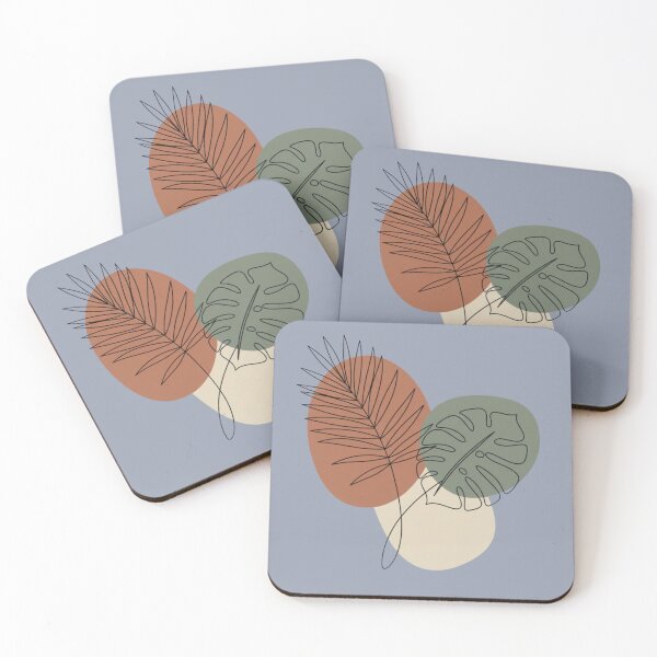 Item preview, Minimalist Botanical Leaves Abstract art designed and sold by anandsiva2703.