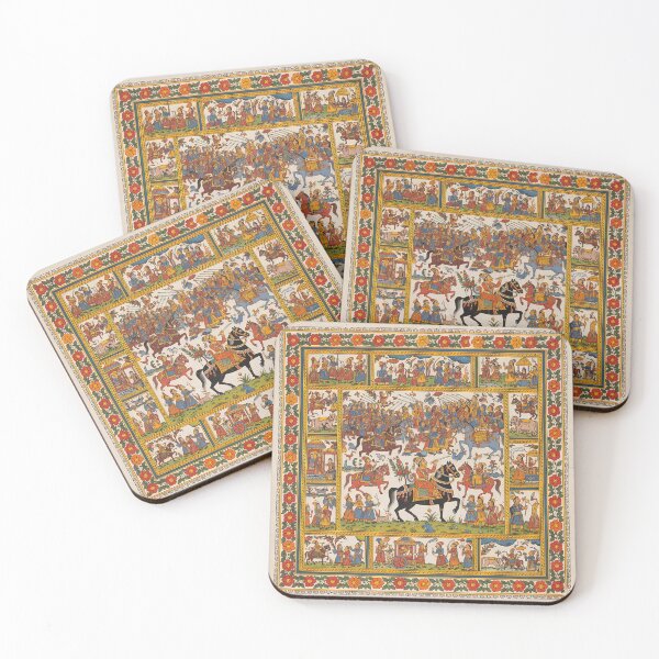Item preview, Epic Battle Scene in Phad Tradition designed and sold by digisetumedia.
