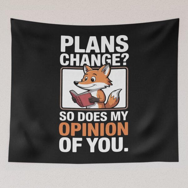 Item preview, Sarcastic fox with calendar and smug face designed and sold by StacyAntunez6.