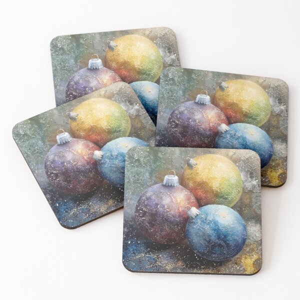 Item preview, Frosted decorative Christmas balls designed and sold by dcrc.