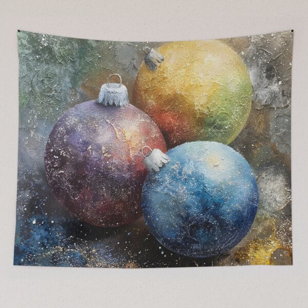 Item preview, Frosted decorative Christmas balls designed and sold by dcrc.