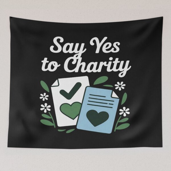 Item preview, Say Yes to Charity Script Checkmark  designed and sold by StacyAntunez6.