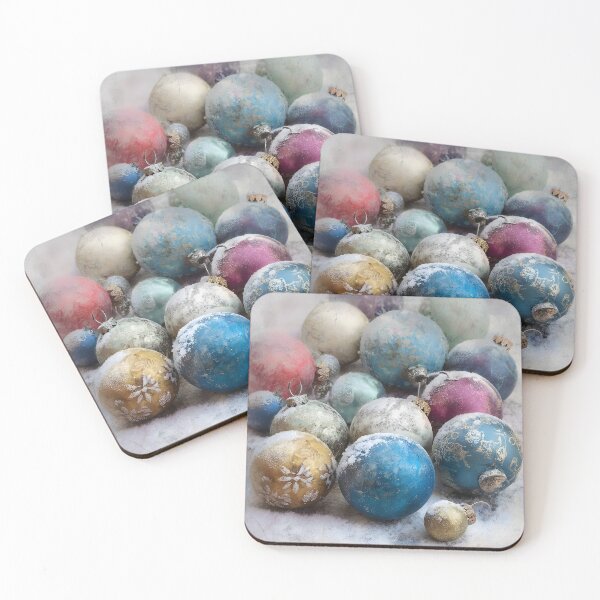 Item preview, frosted decorative christmas balls designed and sold by dcrc.