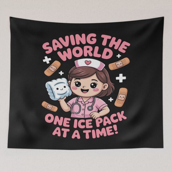 Item preview, School Nurse - Saving The World One Ice Pack At A Time designed and sold by ChristopherMil6.