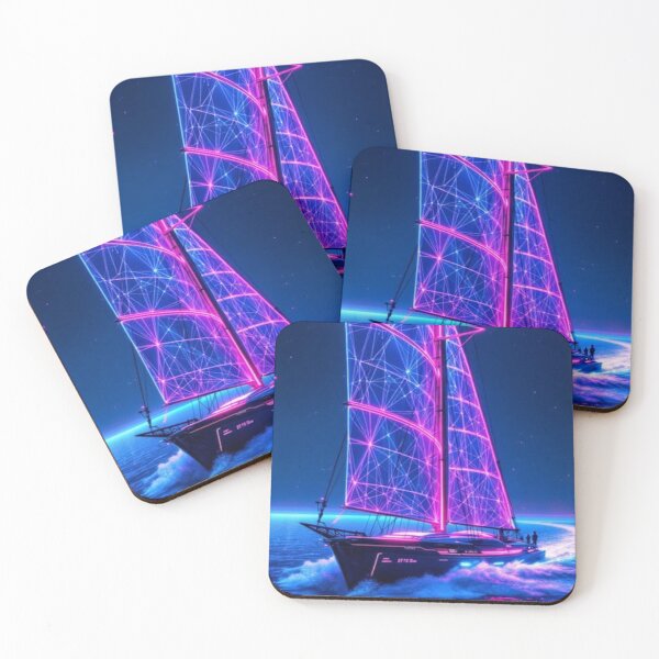 Item preview, Pink Neon Sail Boat designed and sold by ChristinasMess.