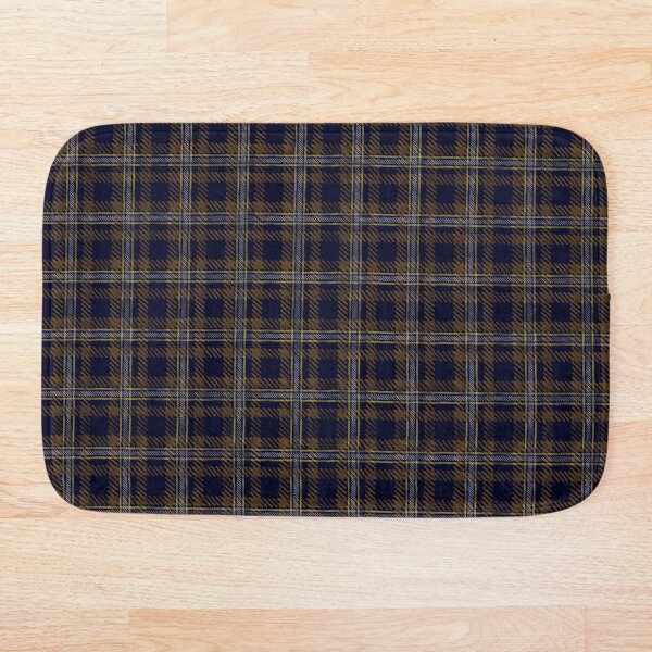 Item preview, Irregular Hand Drawn Plaid - Yellow/White/Dark Blue designed and sold by AshDollCreations.