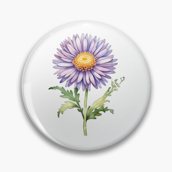 Item preview, Aster - September Birth Flower designed and sold by starrylite.