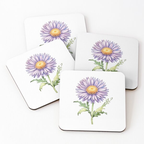 Item preview, Aster - September Birth Flower designed and sold by starrylite.