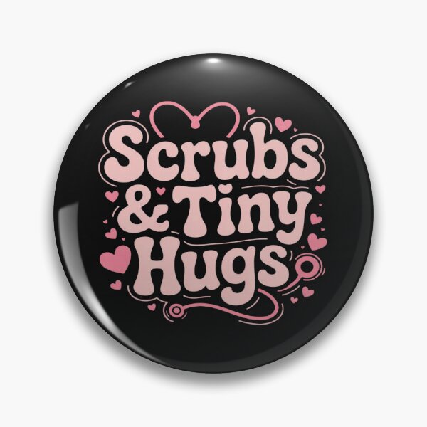 Item preview, Scrubs and Tiny Hugs Cute Nurse designed and sold by ChristopherMil6.