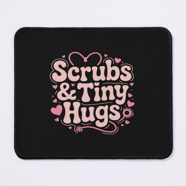 Item preview, Scrubs and Tiny Hugs Cute Nurse designed and sold by ChristopherMil6.