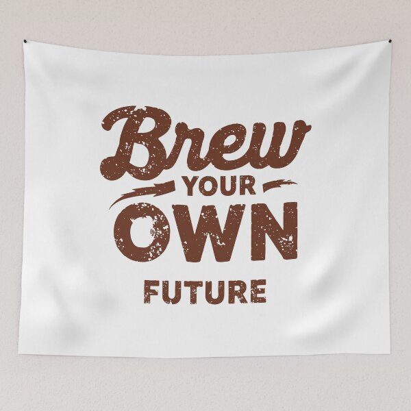 Item preview, Brew your own future with this motivational message graphic design element designed and sold by DigitalGraphic1.
