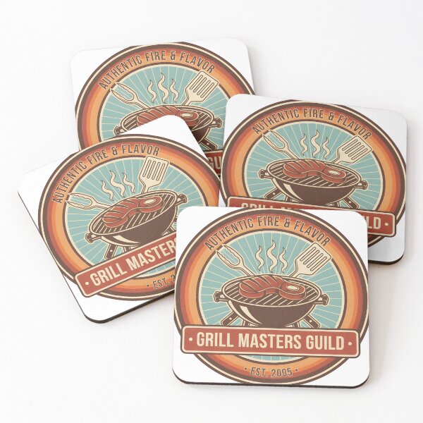 Item preview, Authentic Fire & Flavor – Vintage Grill Masters Guild Design designed and sold by StudioEcho.