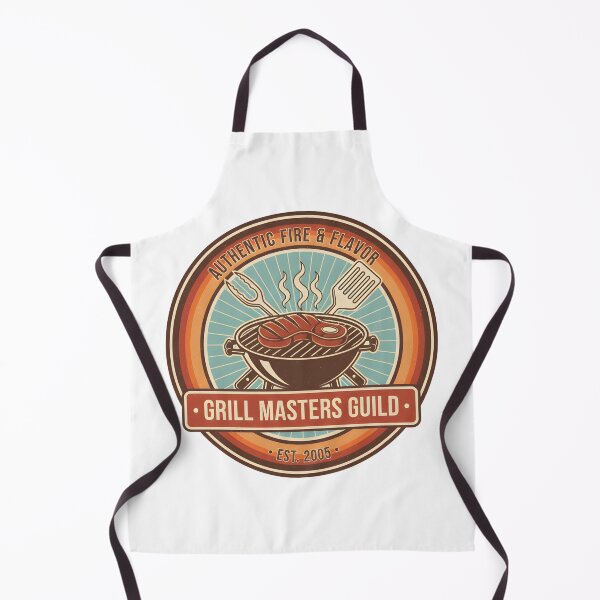 Item preview, Authentic Fire & Flavor – Vintage Grill Masters Guild Design designed and sold by StudioEcho.