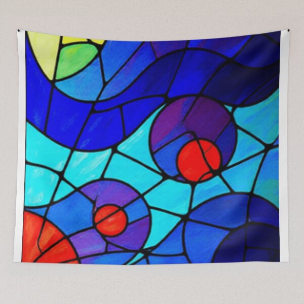 Item preview, part abstract stained glass 1.2 colorful geometric design designed and sold by SmashingDeals.