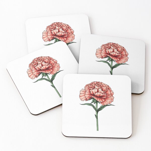 Item preview, Carnation - January Birth Flower designed and sold by starrylite.