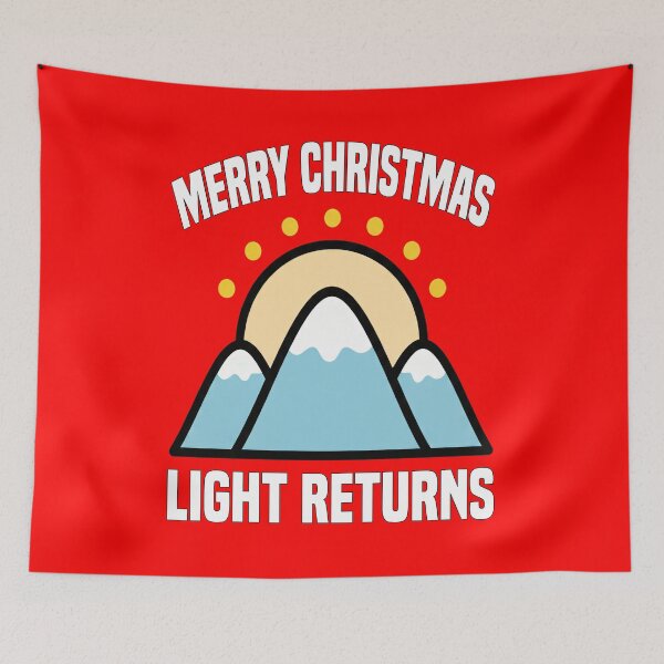 Item preview, MERRY CHRISTMAS - LIGHT RETURNS | Sunrise Winter Hope | Inspirational Christmas designed and sold by KEF Custom.