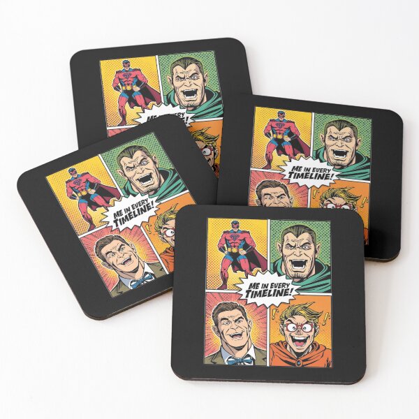 Item preview, Me In Every Timeline (Retro Comic Parody) | The Duality of Man - Funny Comic Parody designed and sold by ConfuseLab Shop.