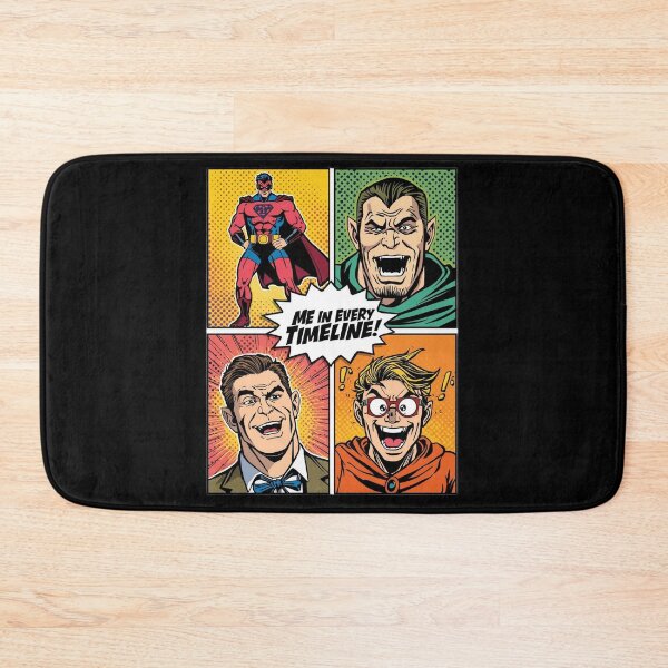 Item preview, Me In Every Timeline (Retro Comic Parody) | The Duality of Man - Funny Comic Parody designed and sold by ConfuseLab Shop.