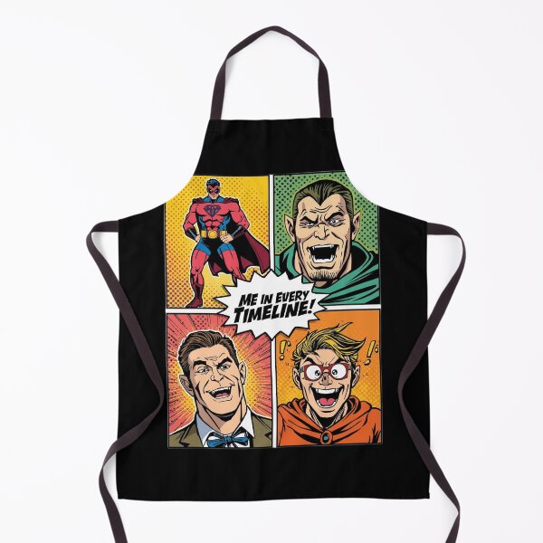 Item preview, Me In Every Timeline (Retro Comic Parody) | The Duality of Man - Funny Comic Parody designed and sold by ConfuseLab Shop.