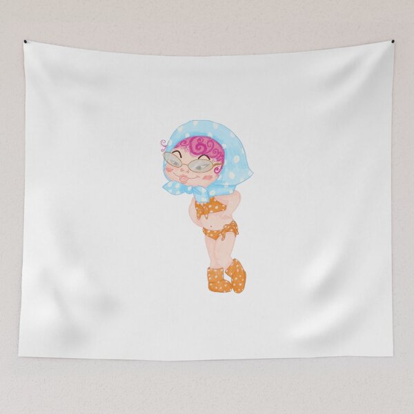 Item preview, Retro Swimsuit Girl with Headscarf designed and sold by Dintheo.