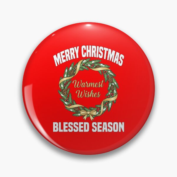 Item preview, MERRY CHRISTMAS - BLESSED SEASON | Elegant Wreath Script | Classy Christmas Typography designed and sold by KEF Custom.
