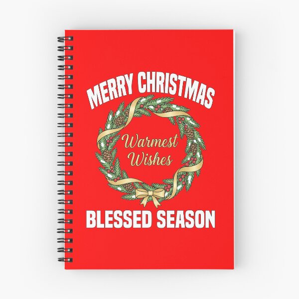 Item preview, MERRY CHRISTMAS - BLESSED SEASON | Elegant Wreath Script | Classy Christmas Typography designed and sold by KEF Custom.