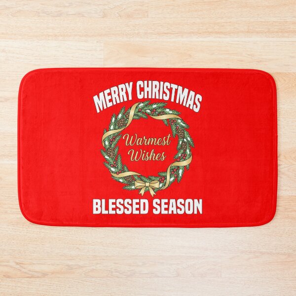 Item preview, MERRY CHRISTMAS - BLESSED SEASON | Elegant Wreath Script | Classy Christmas Typography designed and sold by KEF Custom.