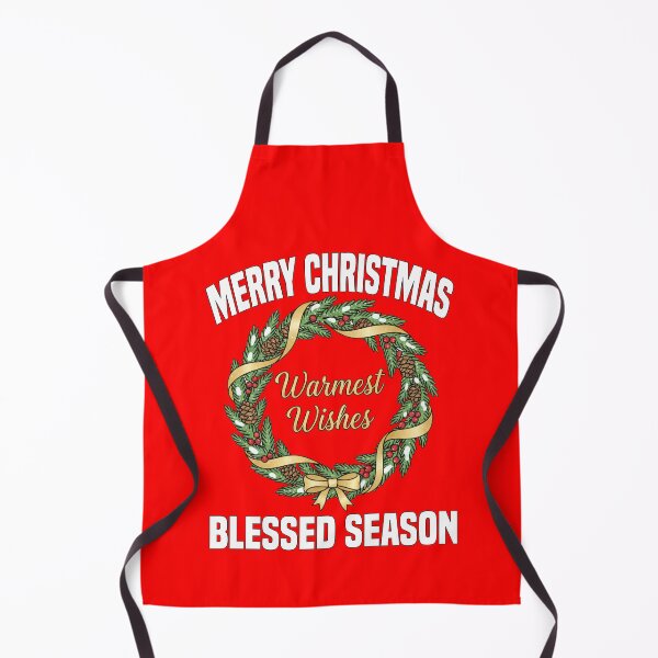 Item preview, MERRY CHRISTMAS - BLESSED SEASON | Elegant Wreath Script | Classy Christmas Typography designed and sold by KEF Custom.