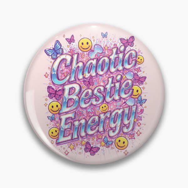 Item preview, Chaotic Bestie Energy - Cute Sparkling Glow | Friendship | Bestie Vibe designed and sold by ConfuseLab Shop.