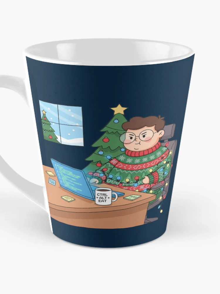 Thumbnail 3 of 4, Coffee Mug, Debugging Christmas Cute Programmer Humor designed and sold by MuseAI.