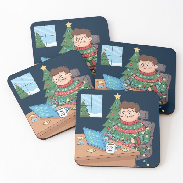 Item preview, Debugging Christmas Cute Programmer Humor designed and sold by MuseAI.