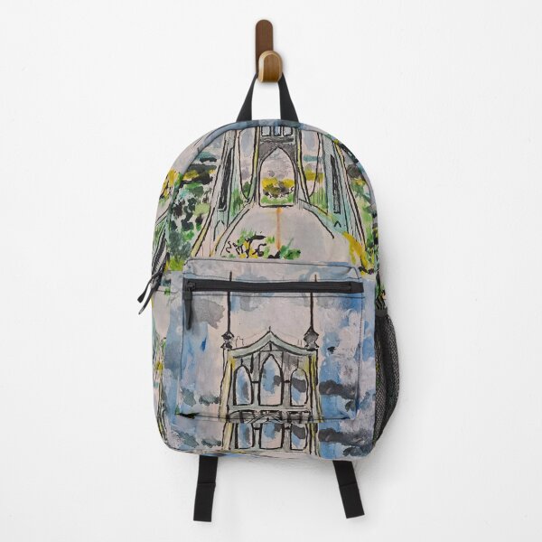 Item preview, St. John's Bridge 3- view from trail designed and sold by Elaina Goodkind.