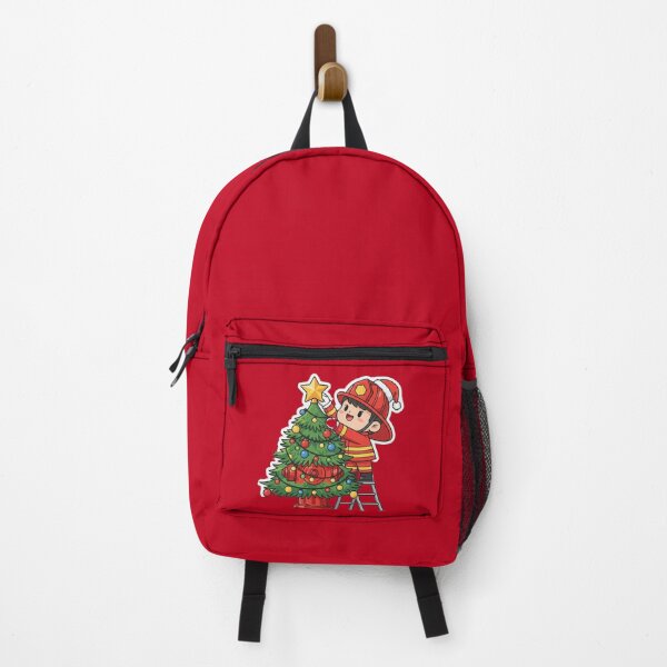 Item preview, Cute Firefighter Christmas Hero Holiday Gift designed and sold by MuseAI.