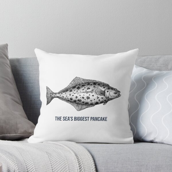 Item preview, The Sea's Biggest Pancake. Funny Halibut fishing design designed and sold by SofikoDesigns.