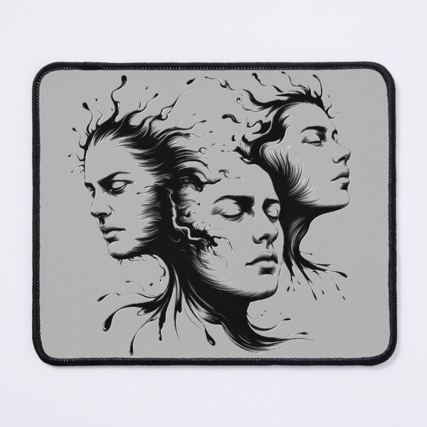 Item preview, Whispers of the Mind — Abstract Emotional Faces designed and sold by EverlaPrints.